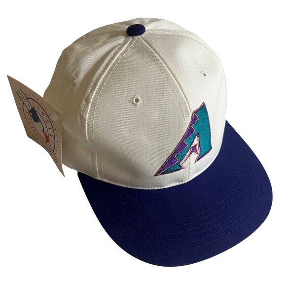 Annco Vintage 90’s Arizona Diamondbacks SnapBack Hat MLB Deadstock Purple Teal - Picture 1 of 11